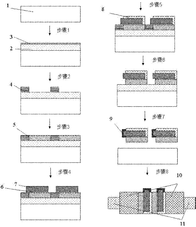 Flexible substrate MEMS technology-based electroencephalogram dry electrode array and preparation method thereof