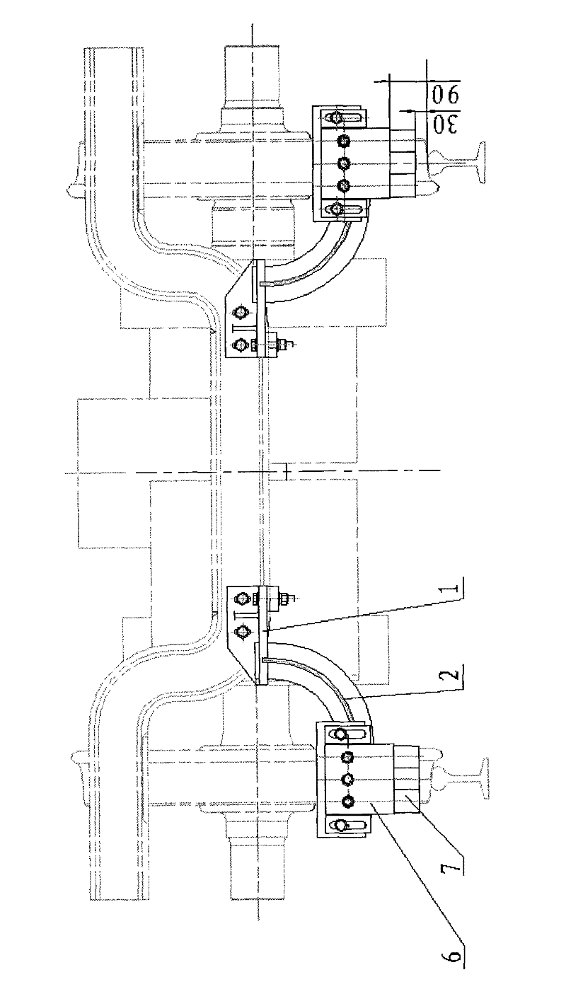 Elastic barrier eliminating device for railway vehicle