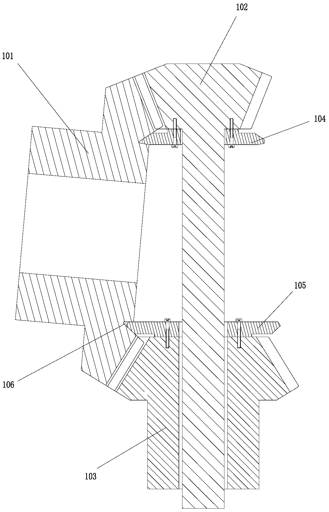 Transmission structure for wind driven generator