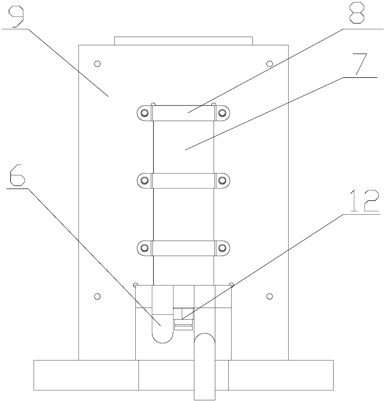 Condensation dehumidification device for control cabinet cooled by water cooling