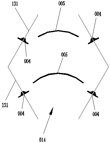 Flocculation reaction pool of maze turbulent folded plate