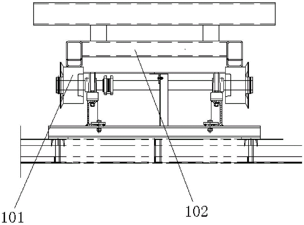 Compartment drying production line and conveying system thereof