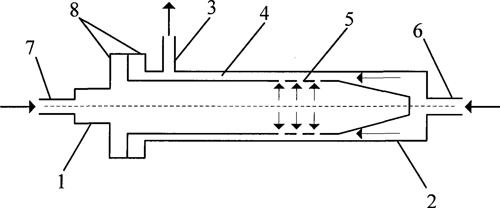 Membrane dispersion type micro-channel reactor