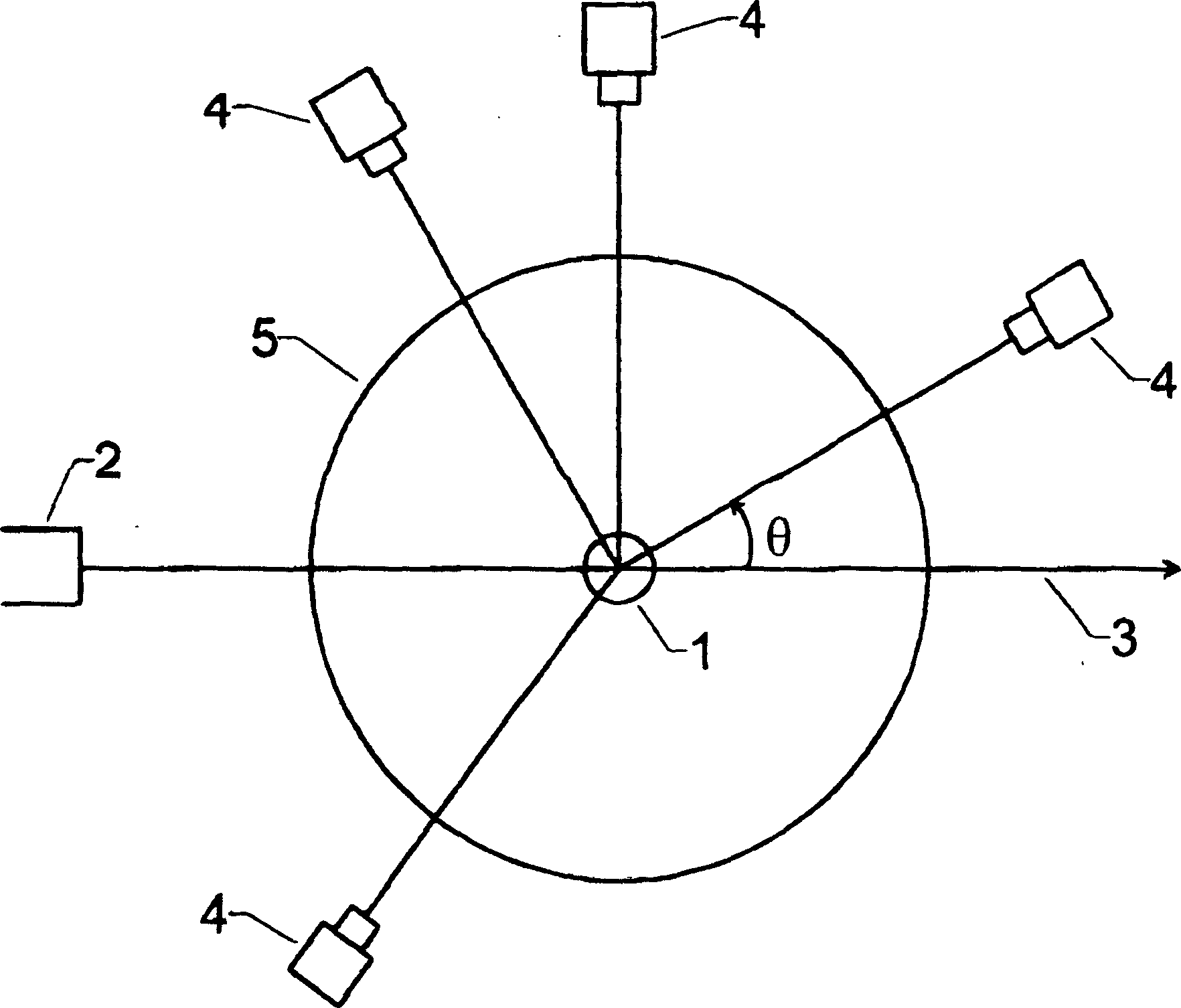 Method and device for determining absolute number densities of particles in suspension
