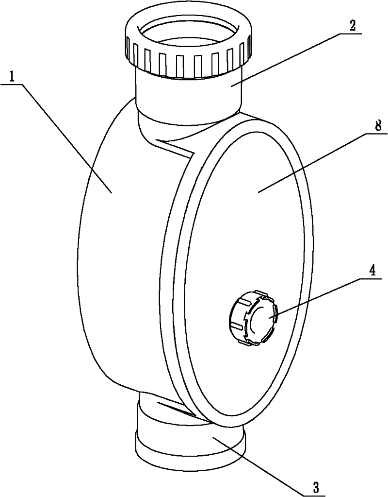 Energy dissipator for architectural drainage system