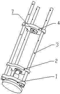 Press for assembly of vertical multistage submersible pump impeller