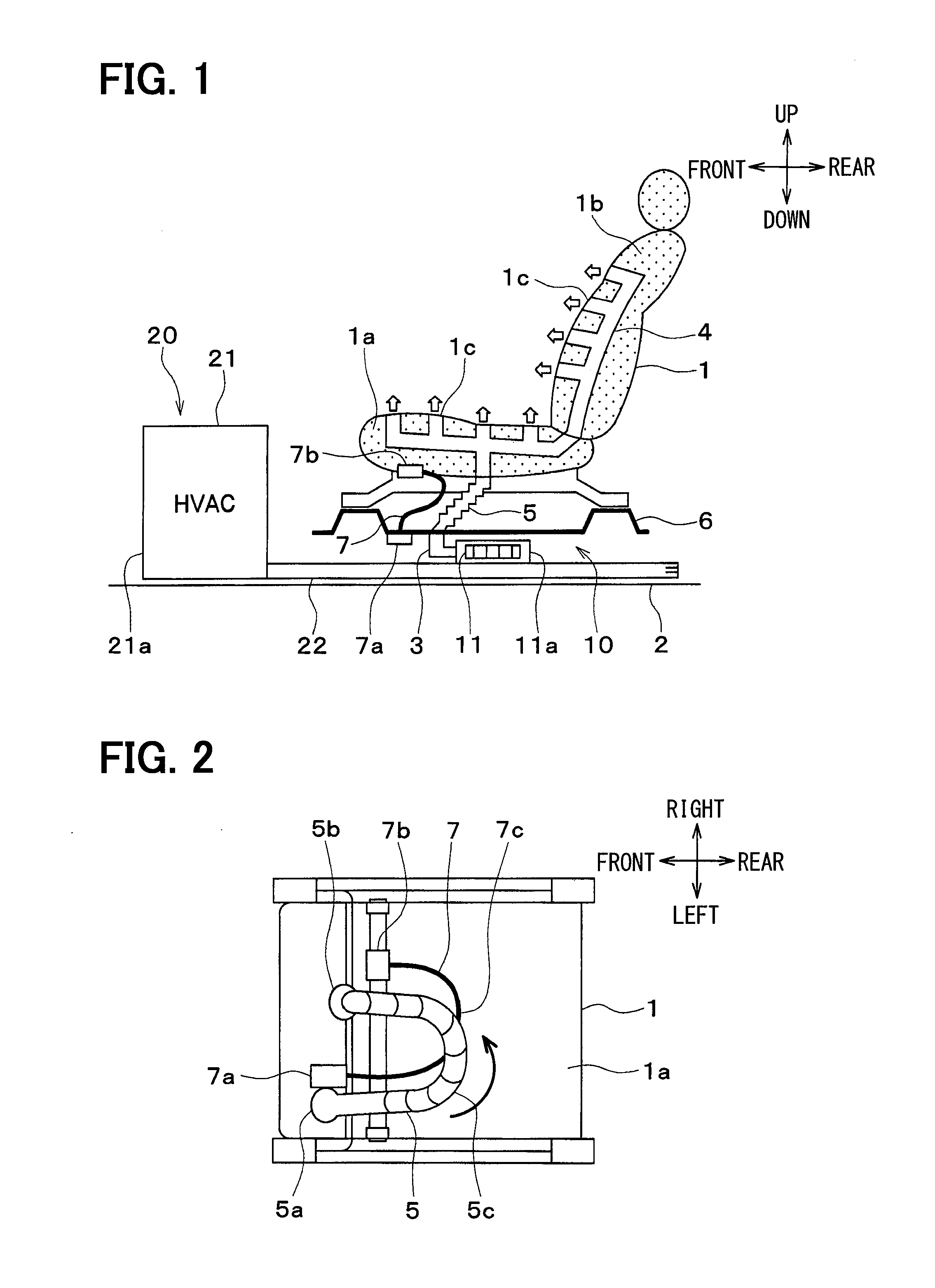 Seat air conditioning device for vehicle