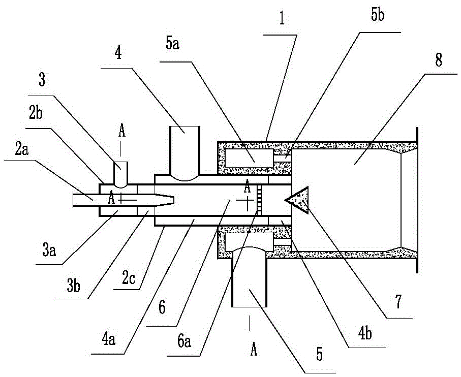 Temperature control low-nitrogen and energy-saving combustion device capable of achieving flue gas recirculation and staged premixed combustion