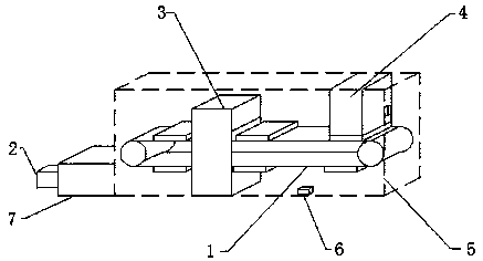 Automatic detection device for appearance of glass tube