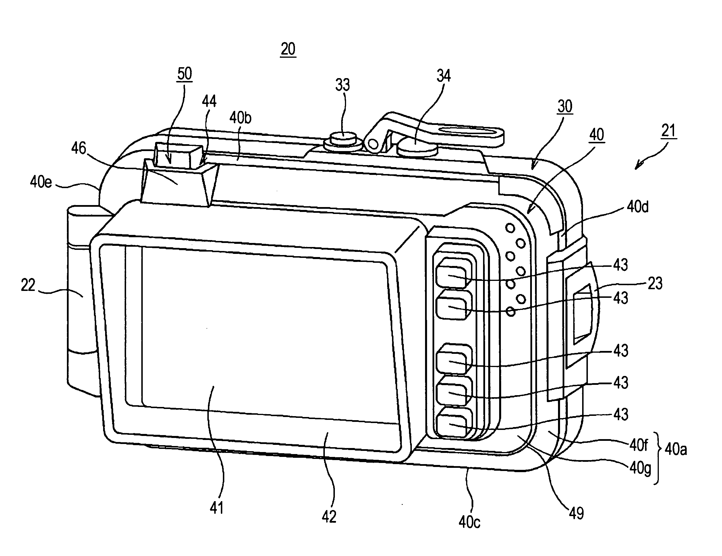 Waterproof case for electronic device