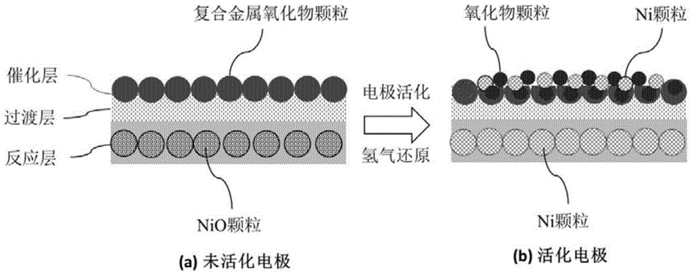 Gradient functional anode for carbon-based solid oxide fuel cell and preparation method thereof