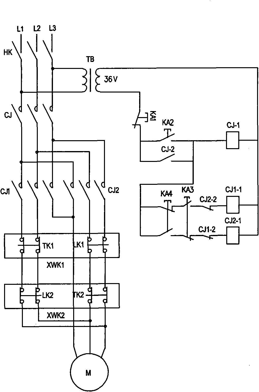 Novel fire cutoff phase-stagger protector for electric hoist