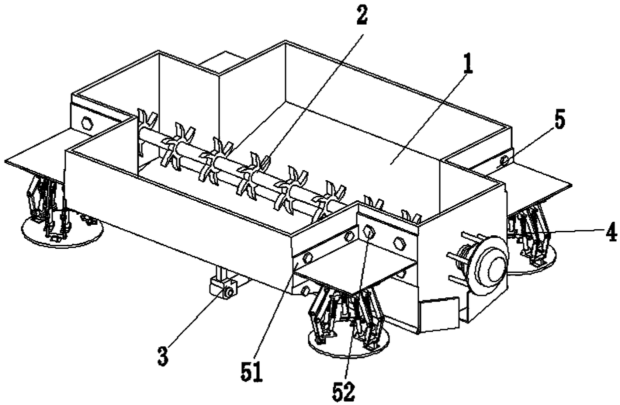 A mixing device for intelligent robots buried in building water supply and drainage pipelines