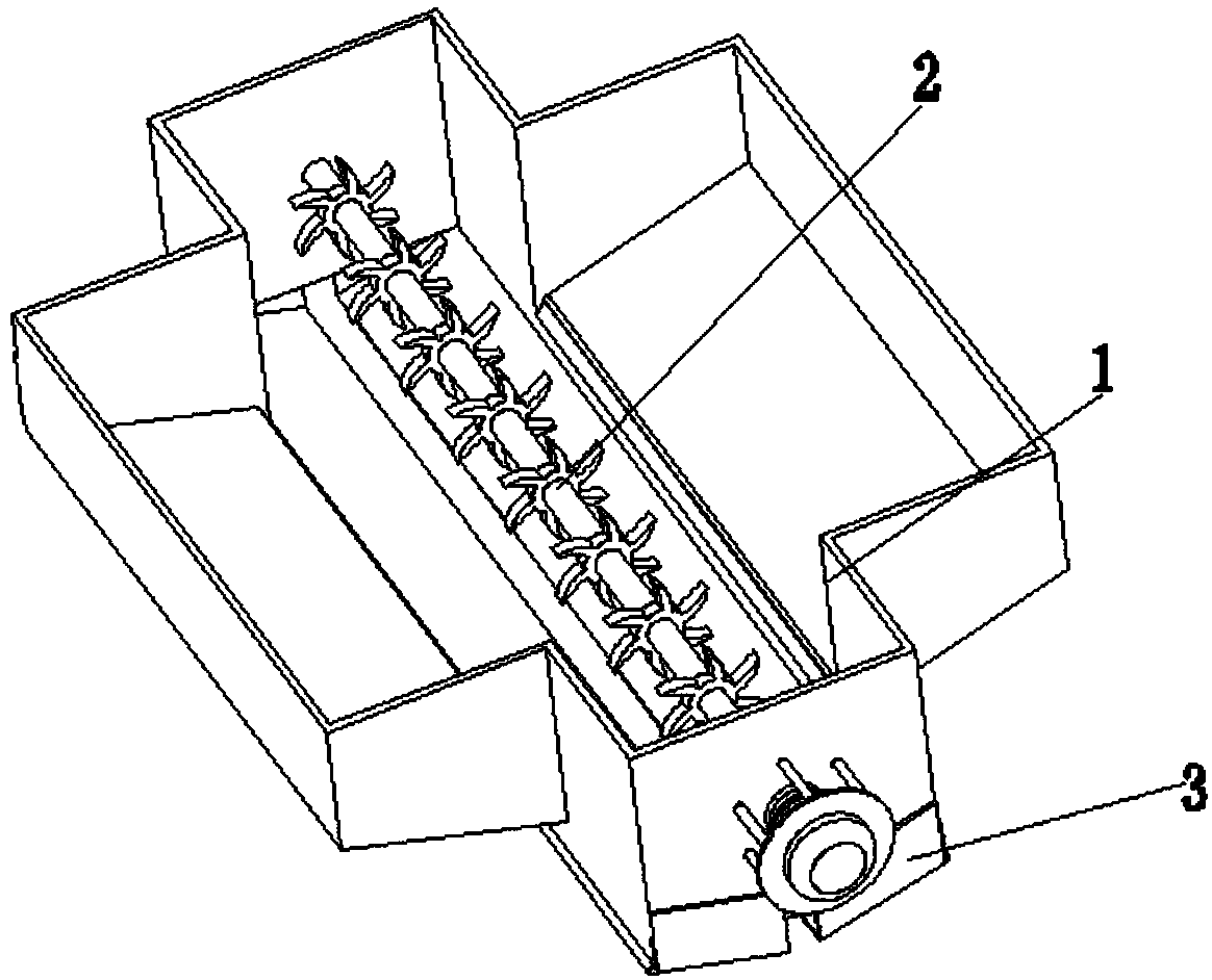 A mixing device for intelligent robots buried in building water supply and drainage pipelines