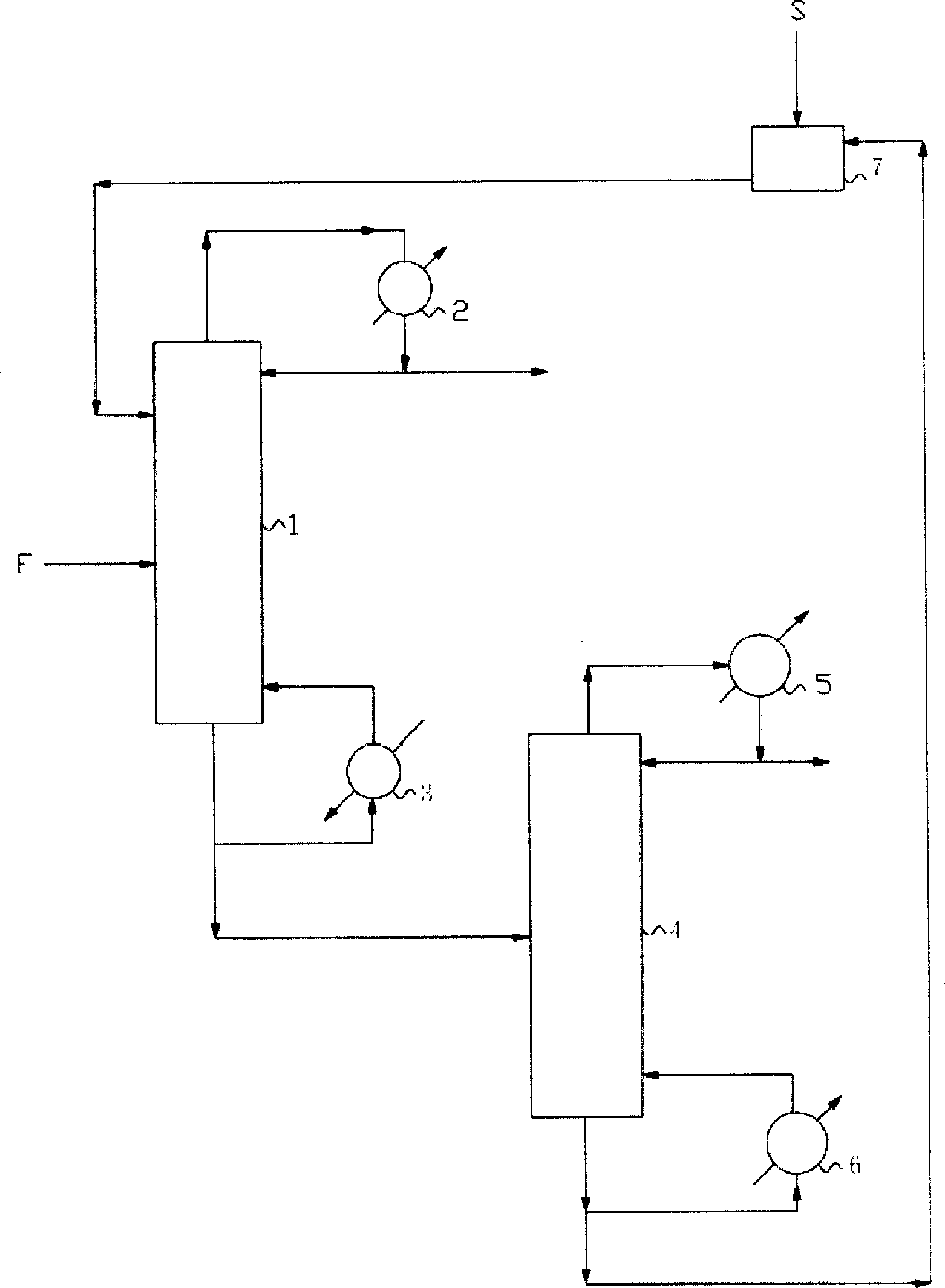 Method for separating acetonitrile-methylbenzene azeotropic mixture by continuous extractive distillation