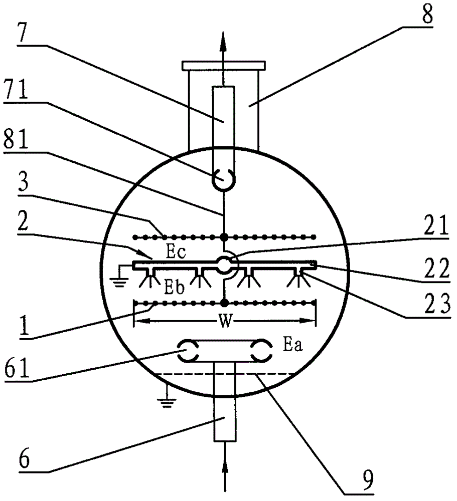 Electric desalting and dehydrating device, and electric desalting and dehydrating method