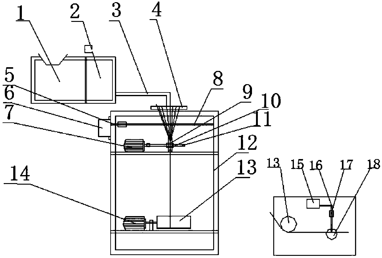 Glass fiber wire-drawing device