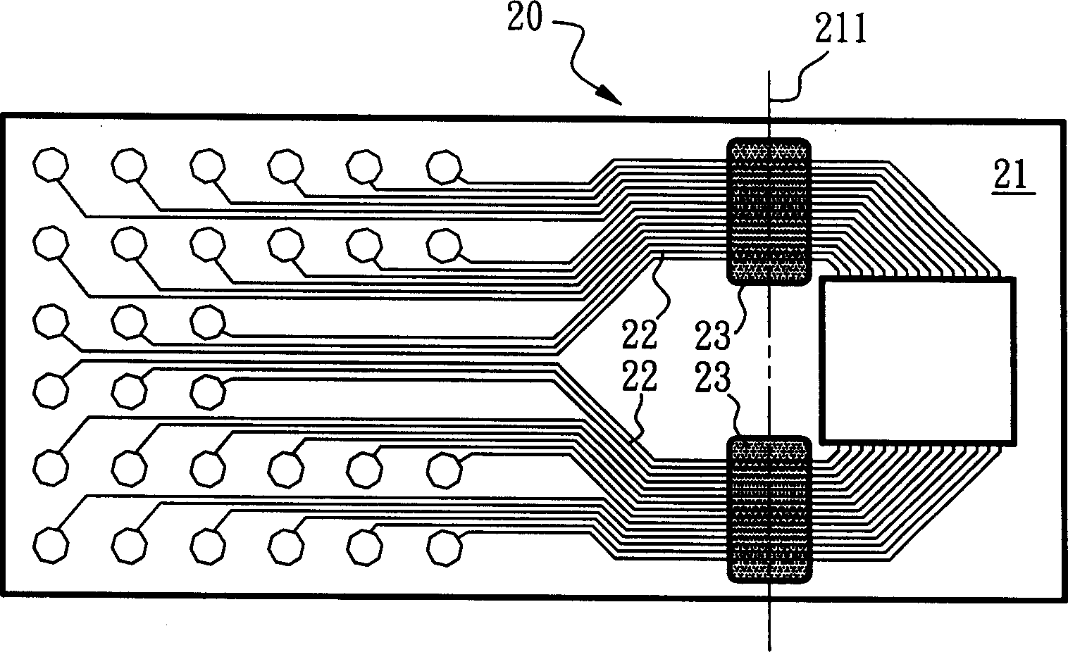 Structure and making method of flexible circuit board for ink-jet printing head