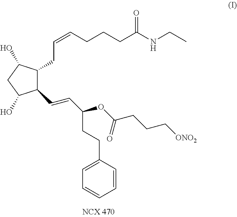 Ophthalmic compositions containing a nitric oxide releasing prostamide