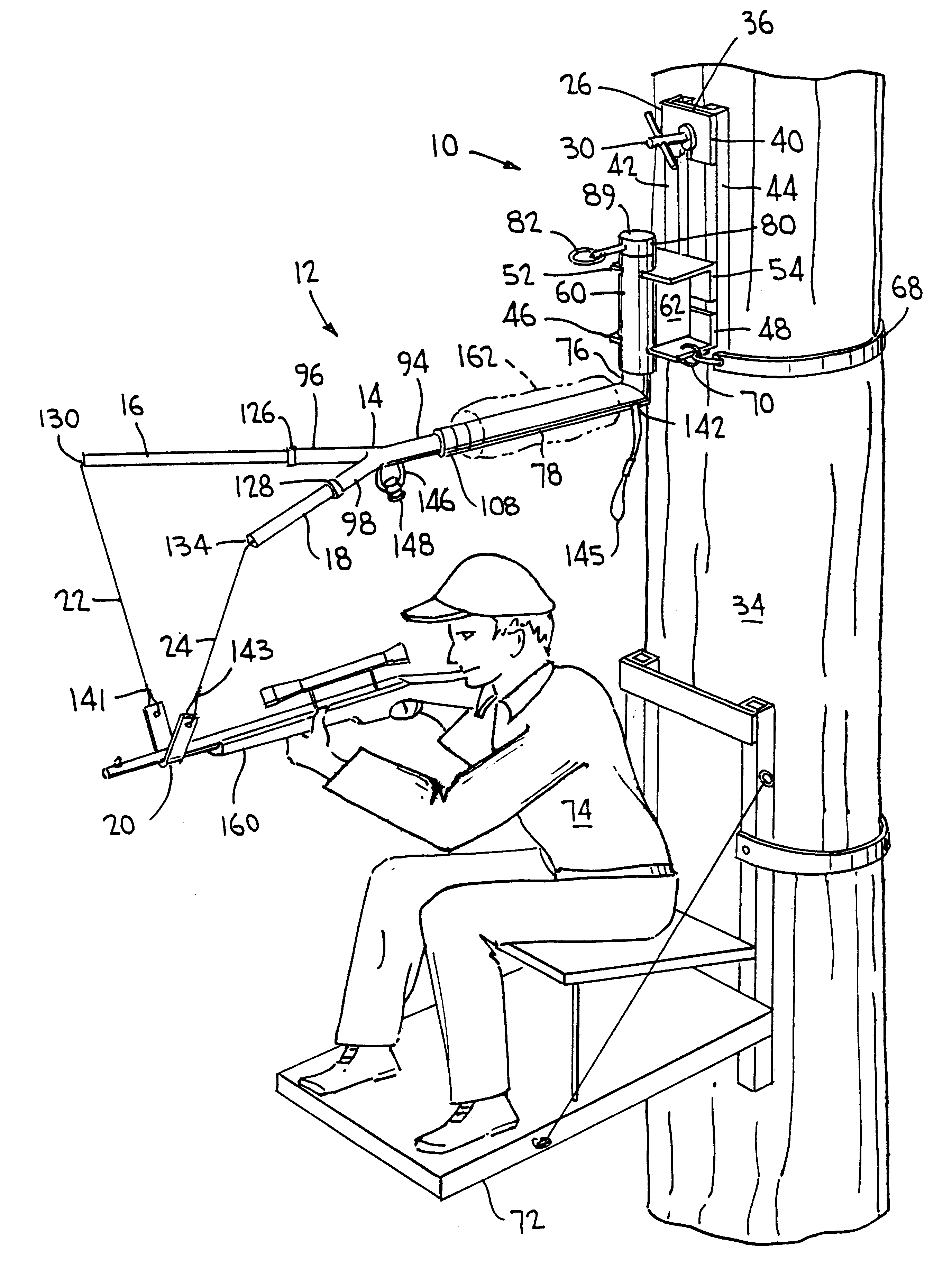Hunter's shooting rest and method of using same