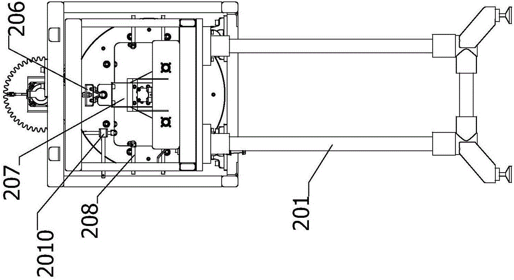 Automatic container overturning machine