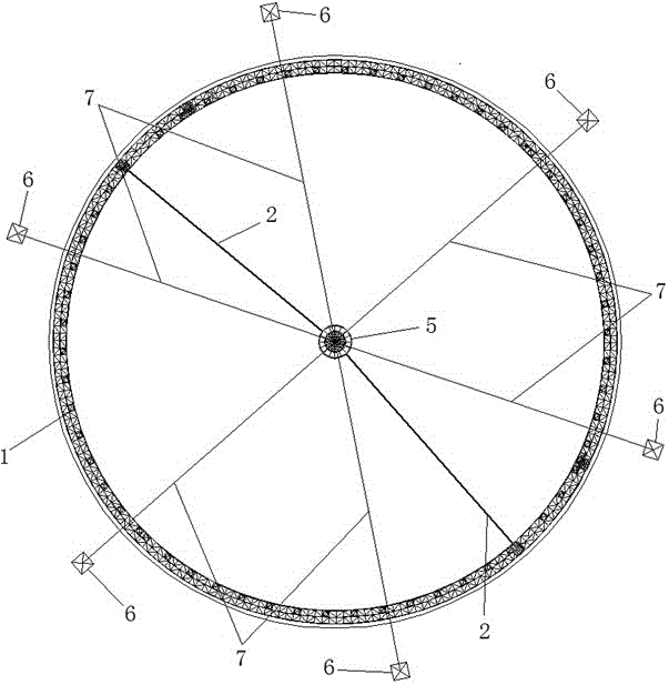 Method and device for non-interfering operation of fast reflecting surface hoisting and six-cable tug cabin entering port