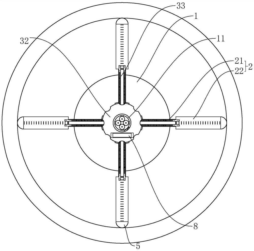 Large-scale container circular cylinder molding inner wall dimension form and position combination measuring device