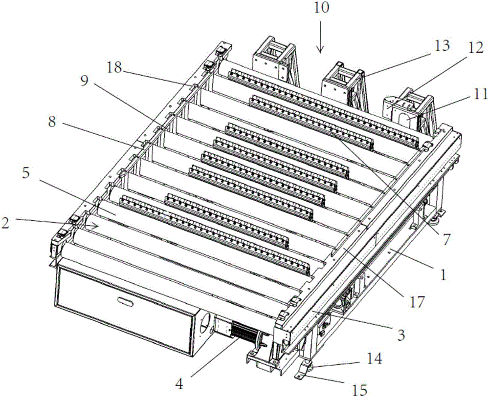Carrier conveying line for mechanical arm