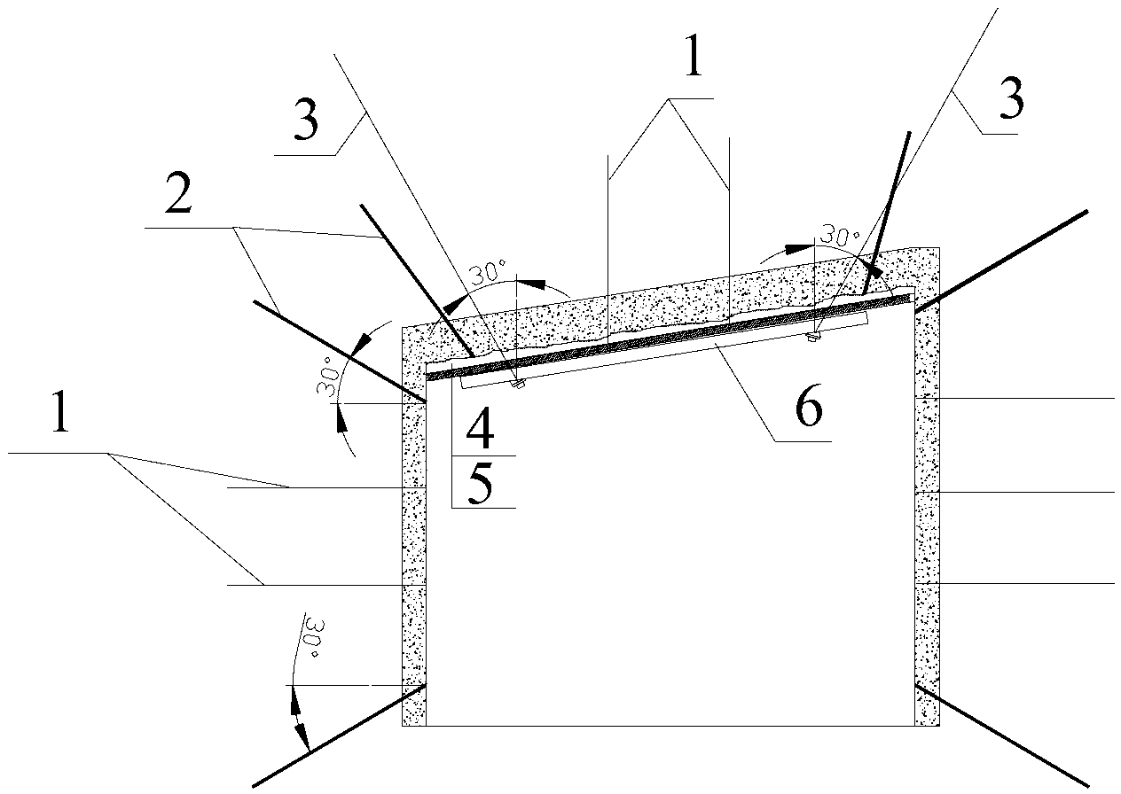 Loose broken tunnel top plate reinforcing and supporting method