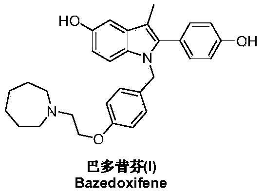 Preparation method of bazedoxifene