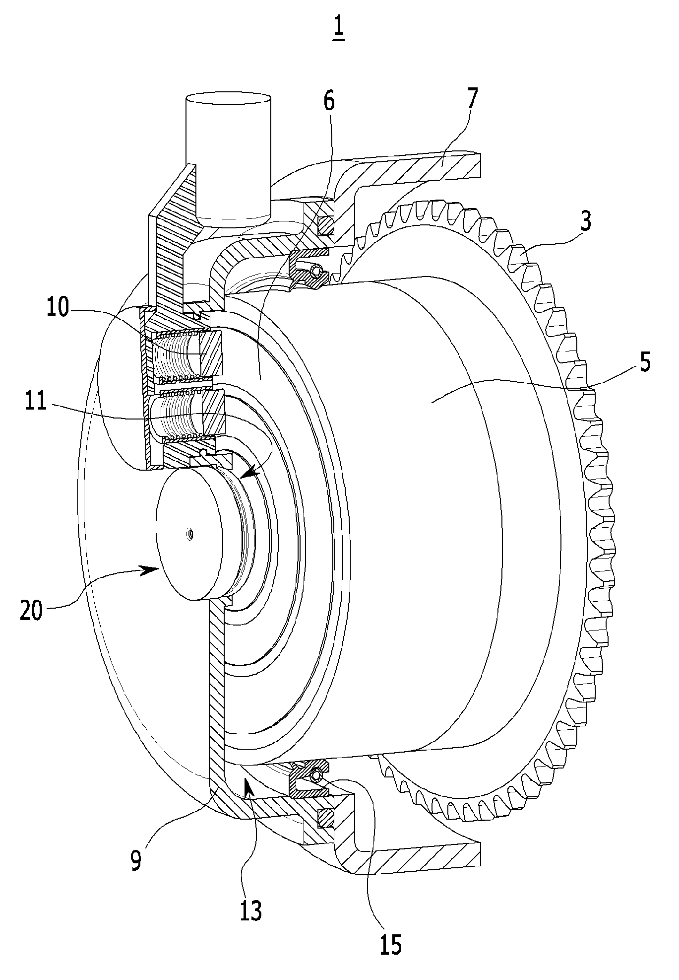 Continuously variable valve timing device