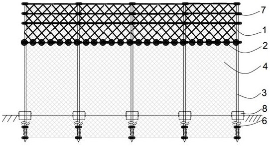 A double-column flexible shallow sea aquaculture seine