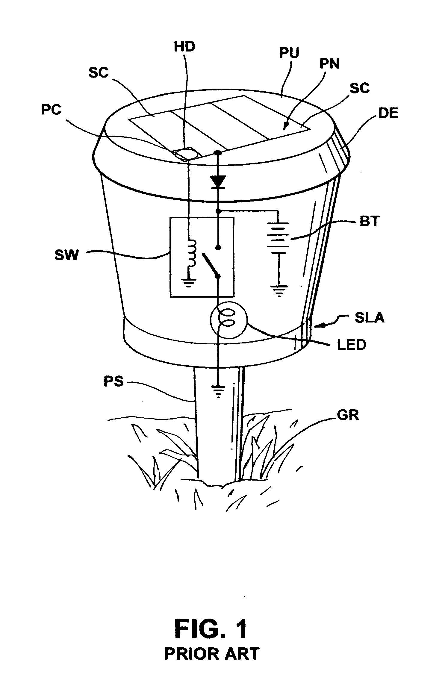 Method and apparatus for coordinating solar lighting with grid powered lightin