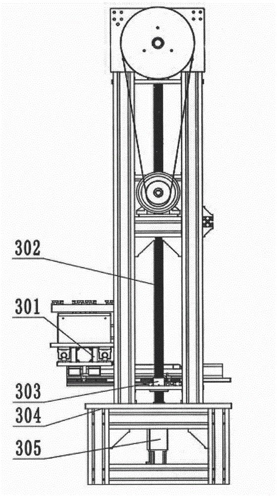 Puncturing and compacting device for carbon fiber three-dimensional fabric forming