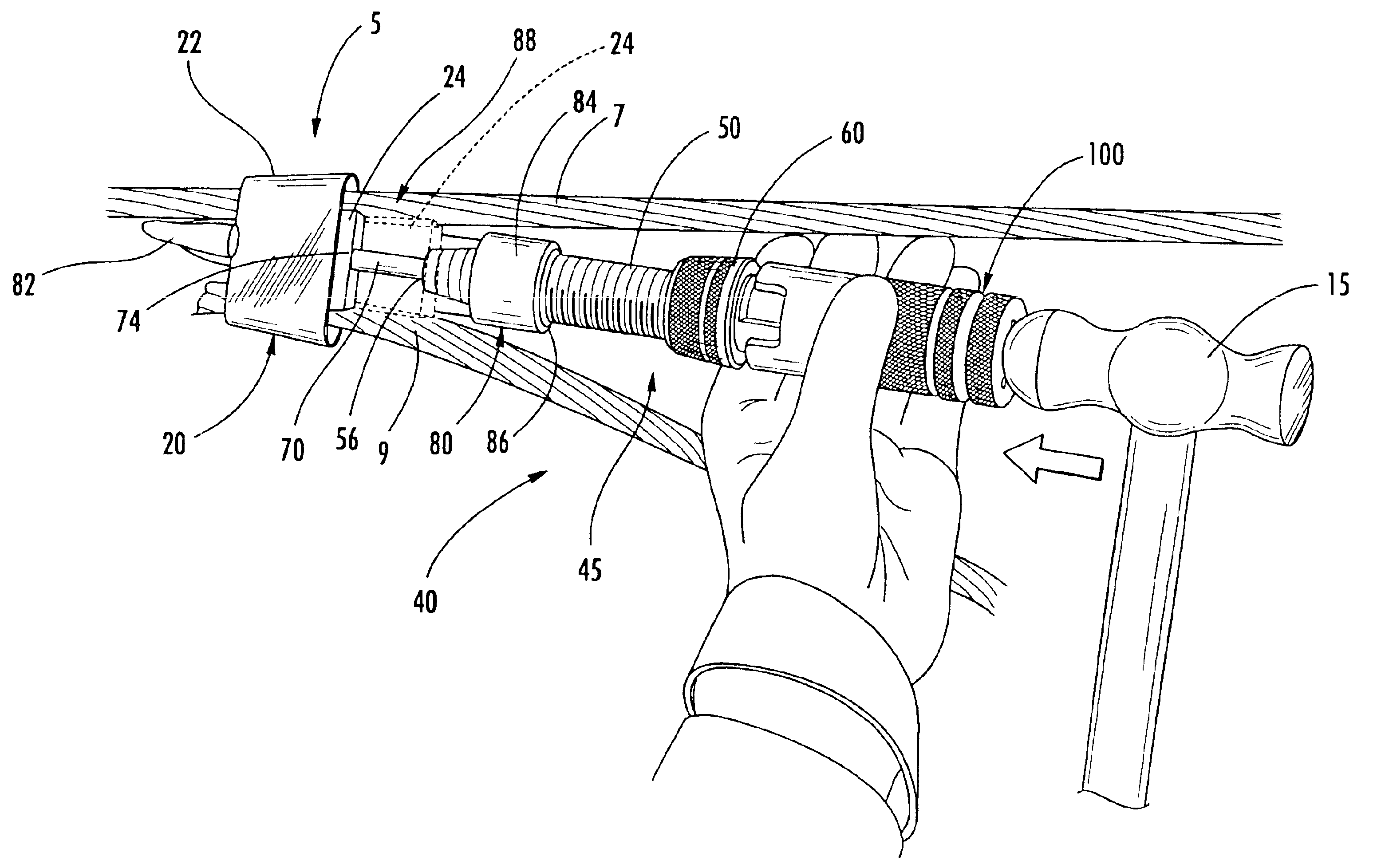 Tools for securing connectors using explosive charges and methods for using the same