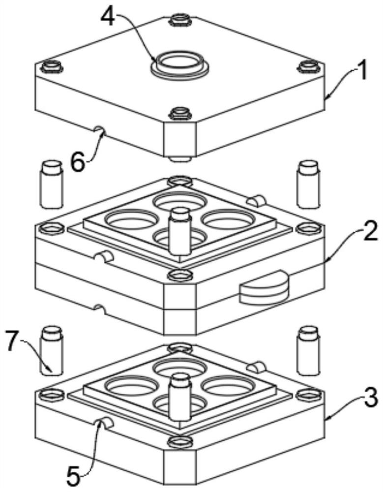 Mold for pouring latex products and processing method
