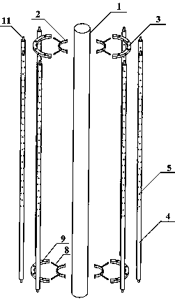 A device and method for suppressing vibration by using wave undulation pressure difference to discharge and absorb seawater