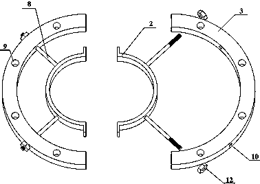 A device and method for suppressing vibration by using wave undulation pressure difference to discharge and absorb seawater