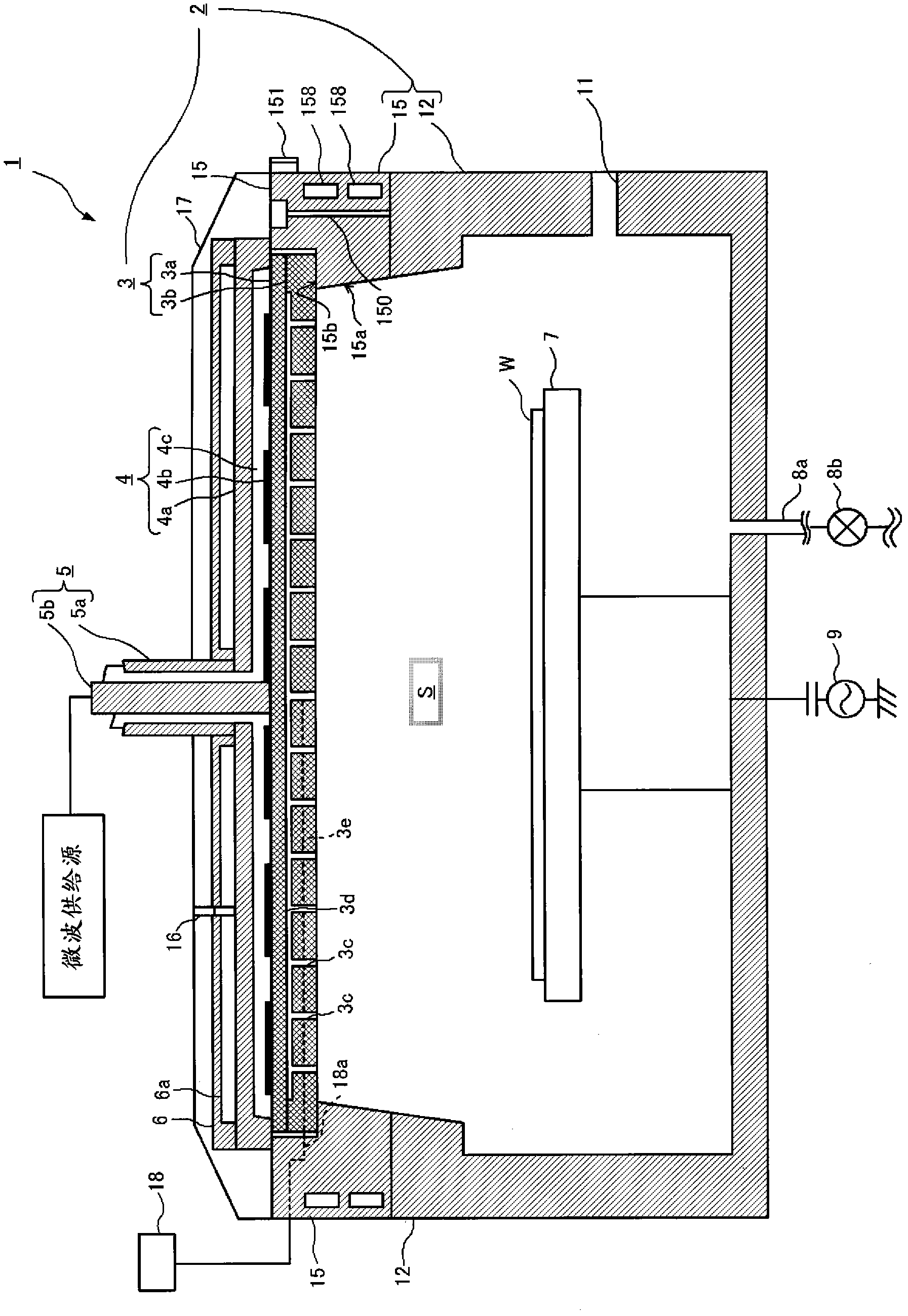 Plasma processing device, plasma processing method, and mechanism for regulating temperature of dielectric window