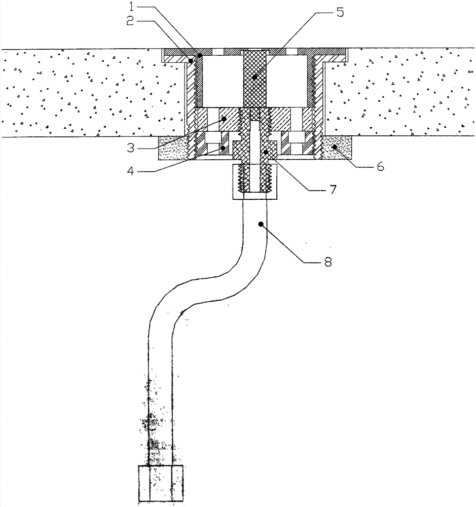 Atomizing and water filling terminal mounted in match with paved plate