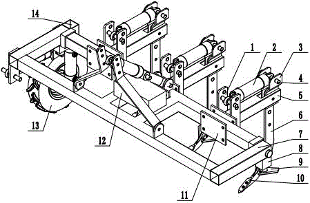 Electric-hydraulic control type subsoiler