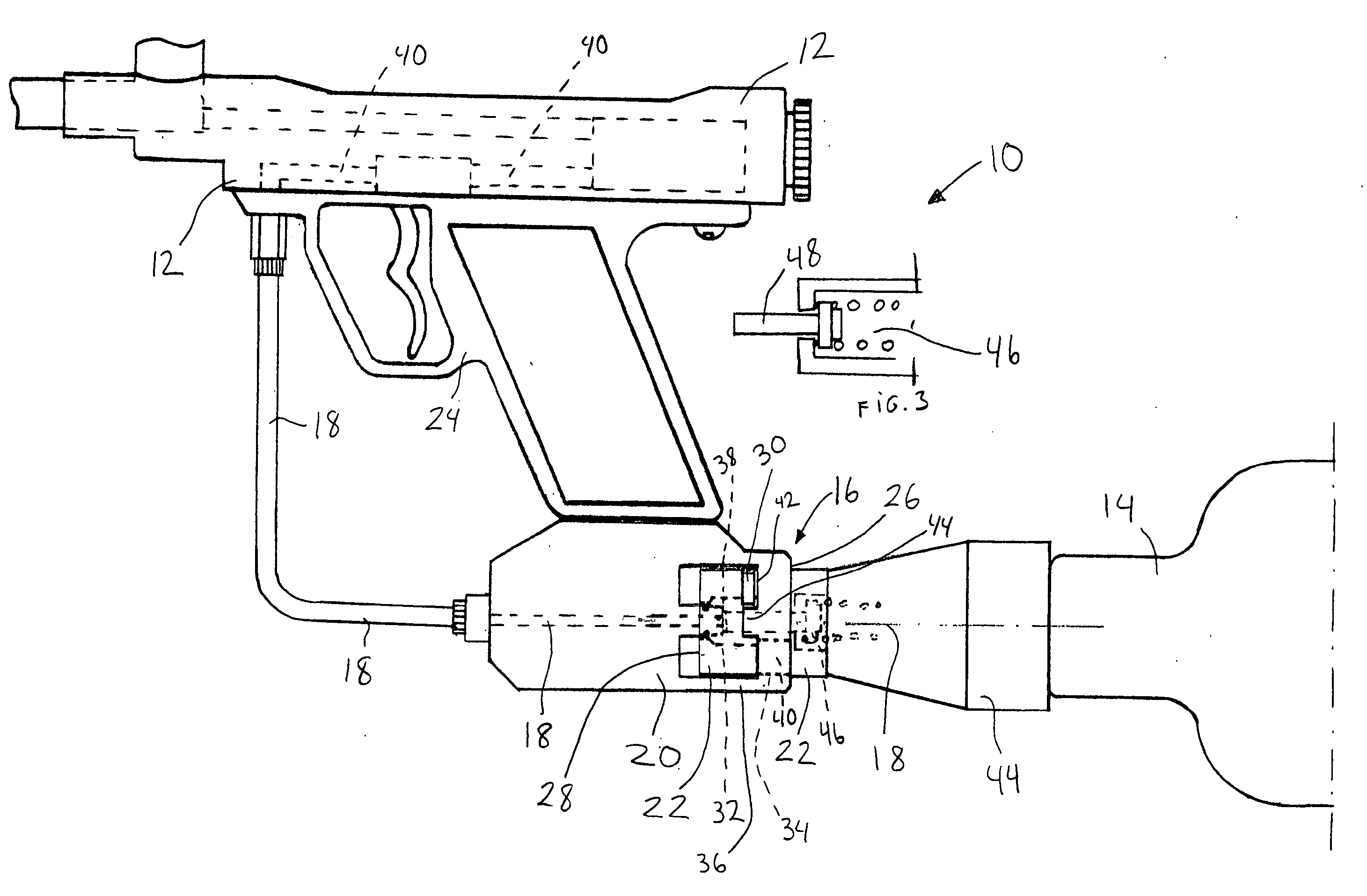 Paintball Gun System With Secure Quick-Connect Pressure Coupling