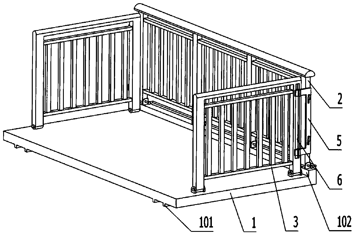 Mobile home with balcony