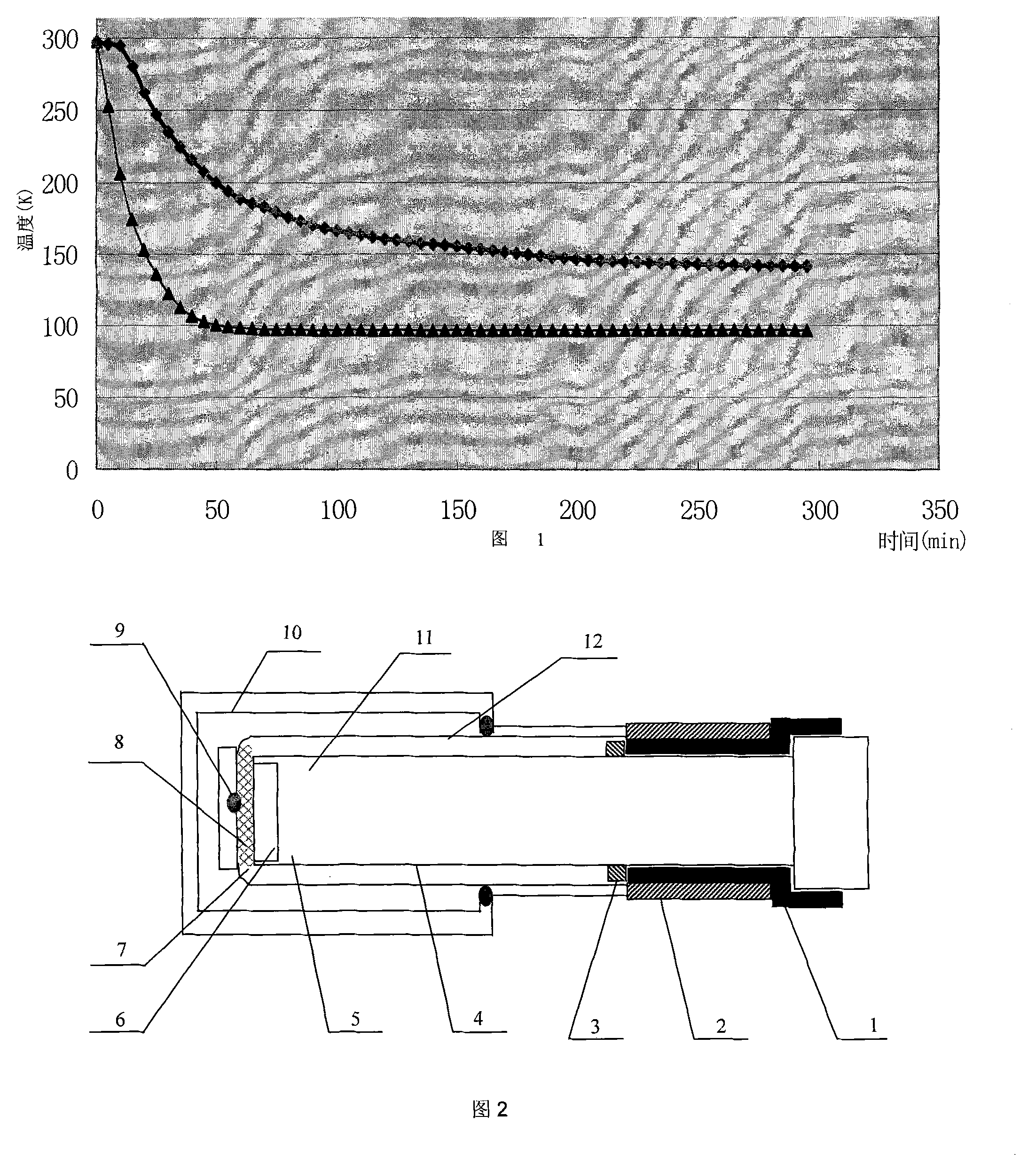 Flexible composite heat conducting material for liquid nitrogen refrigerating apparatus