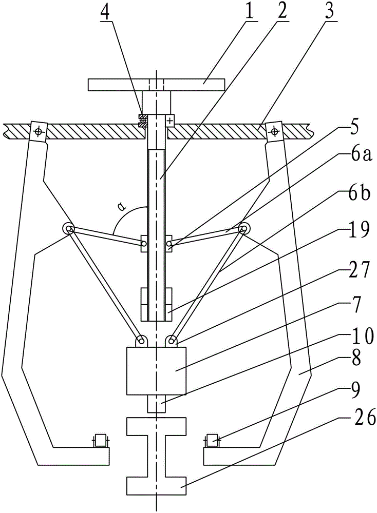Antiskid self-locking rail clamping device for rail mounted gantry crane