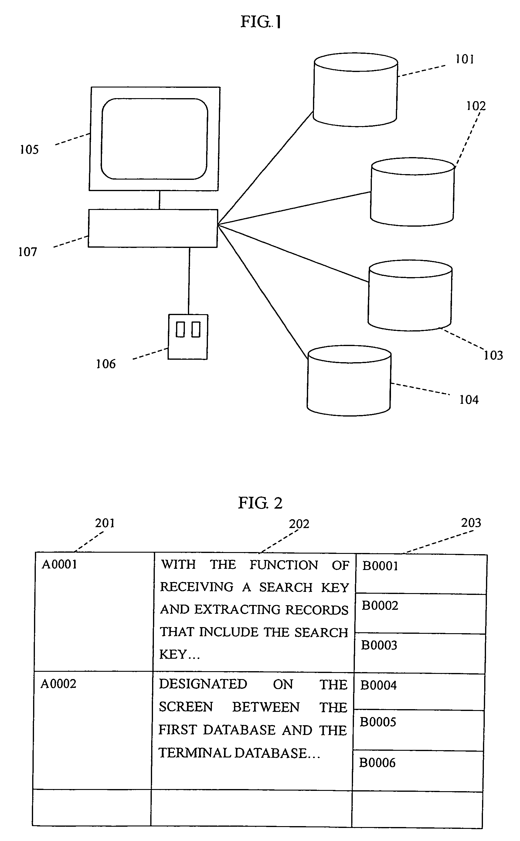 Method of determining database search path