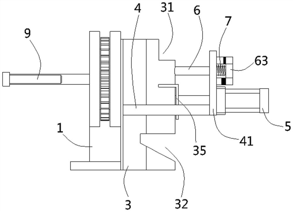 Bearing outer wall machining equipment with feeding and discharging structure