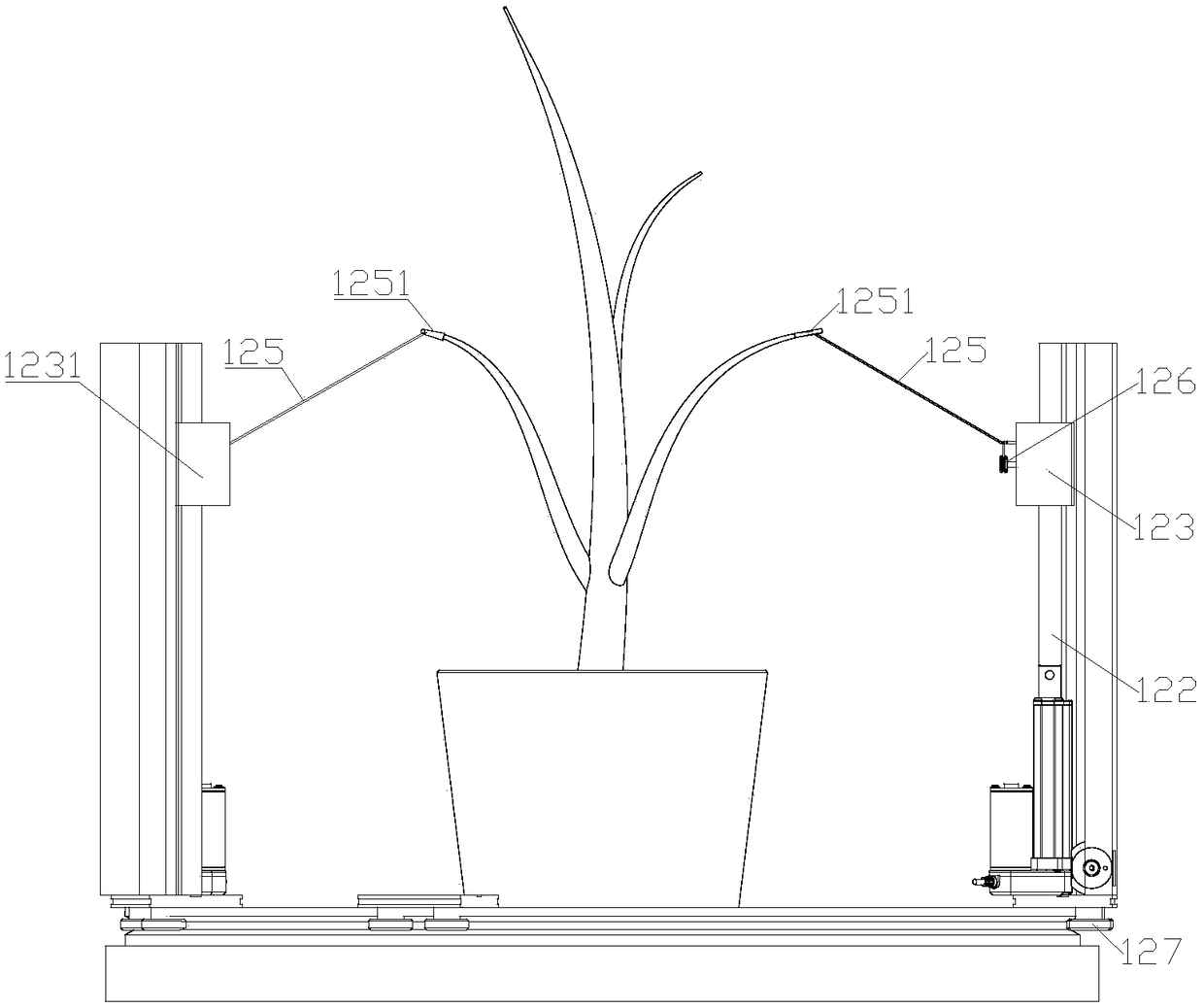 Movable bonsai table lamp