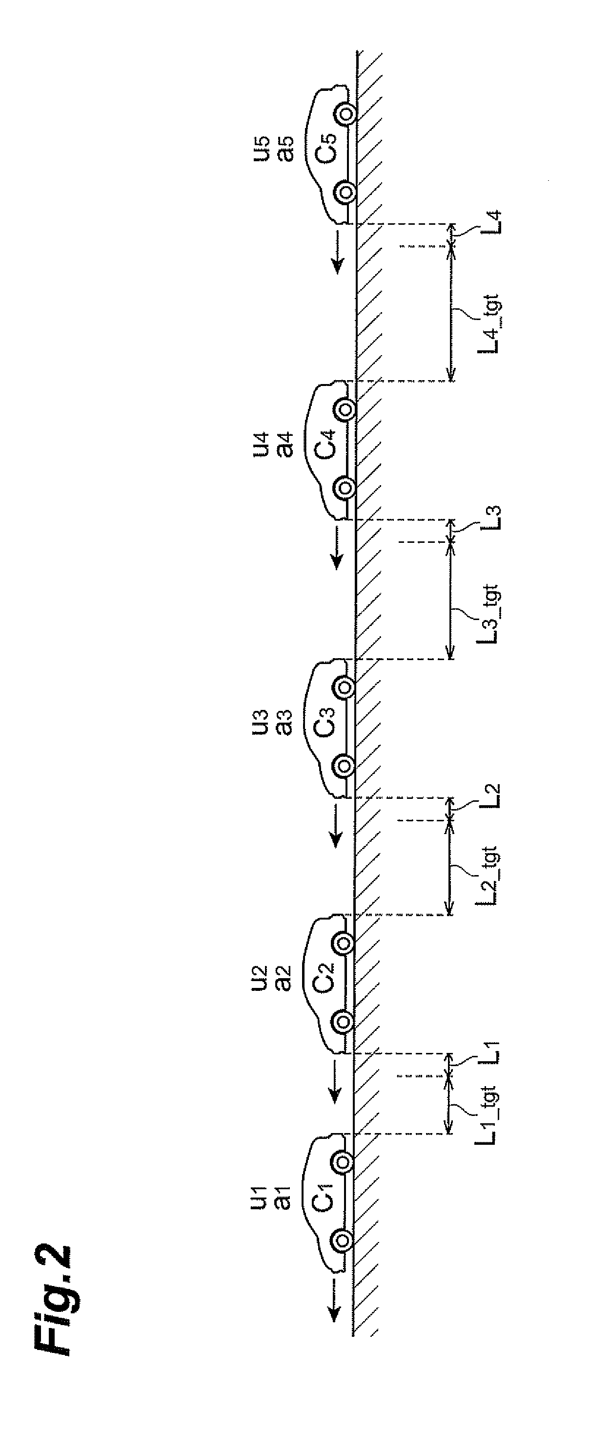 Row-running control system and vehicle