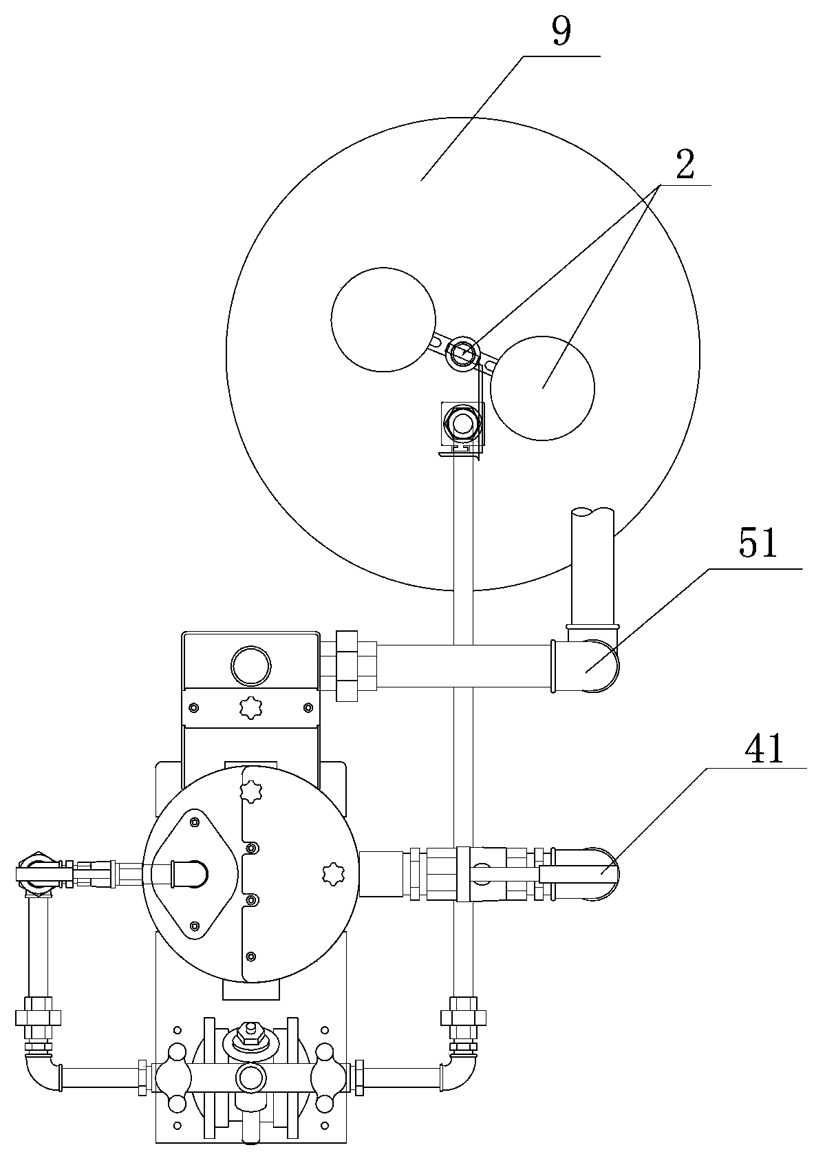 Oil-water separator for heat treatment production line